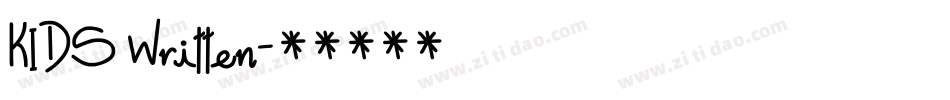 kIDS Written字体转换